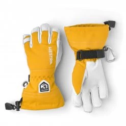 Hestra - Kid's Army Leather Heli Ski 5 Finger - Gants -Vêtements outdoor Soldes hestra kids army leather heli ski 5 finger gants 3