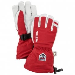 Hestra - Kid's Army Leather Heli Ski 5 Finger - Gants -Vêtements outdoor Soldes hestra kids army leather heli ski 5 finger gants 4